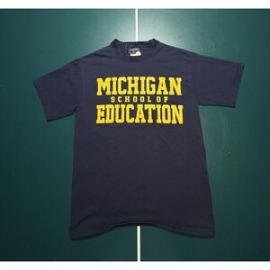 Vtg University Of Michigan T Shirt Mens Medium School‎ Of Education 90s Jansport